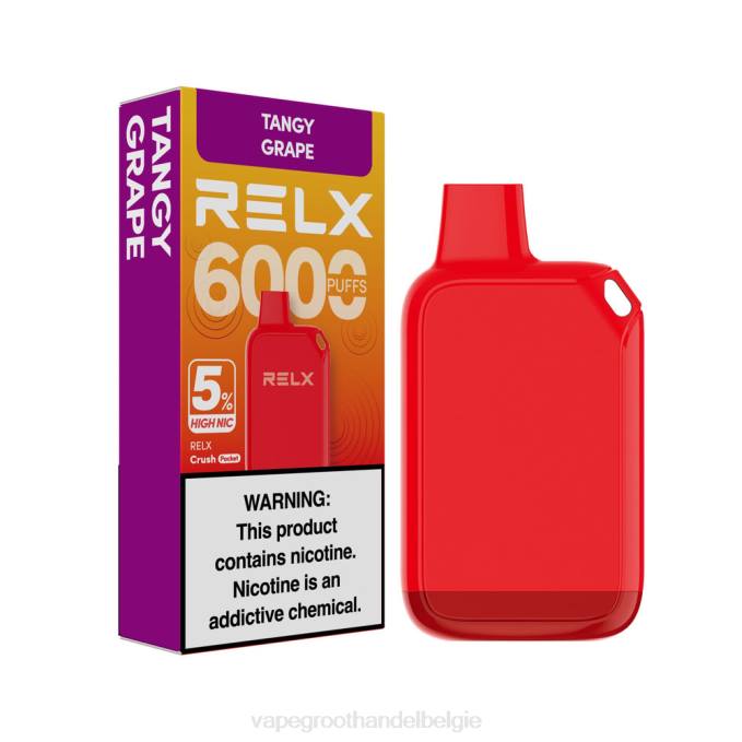 RELX Crush Pocket 6000 5% hoge nic pittige druif PLHV27 Elektronische Sigaret Winkel