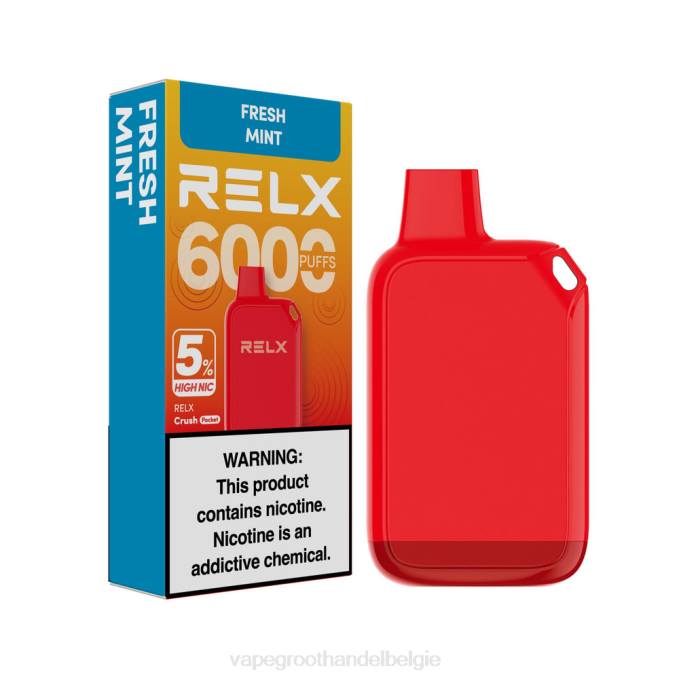 RELX Crush Pocket 6000 5% hoge nic verse munt PLHV29 Vape Groothandel