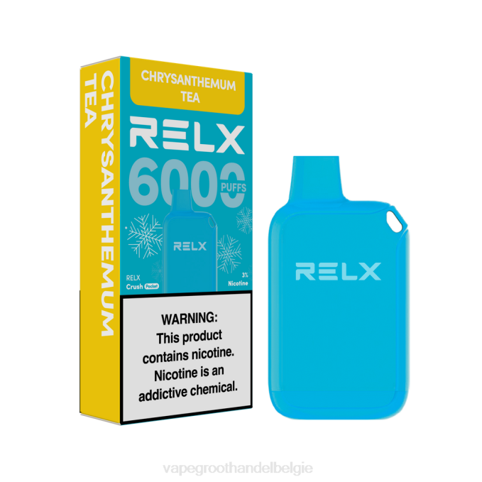 RELX Crush Pocket 6000 ijskoud chrysant thee PLHV21 Vape Groothandel Inkoop