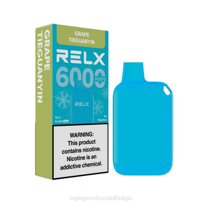 RELX Crush Pocket 6000 ijskoud druif tieguanyin PLHV18 Elektronische Sigaret Winkel