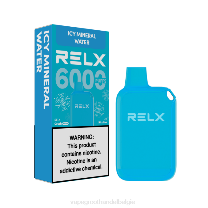RELX Crush Pocket 6000 ijskoud ijskoud mineraalwater PLHV23 Vape Groothandel Elf Bar