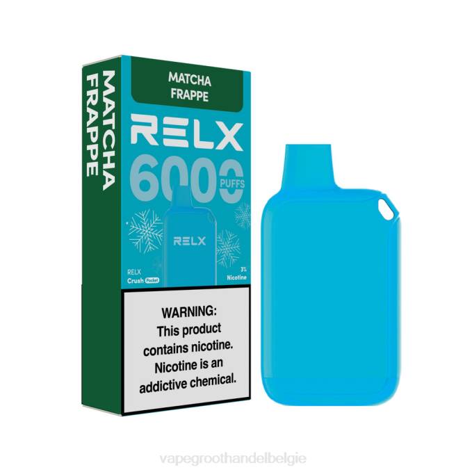 RELX Crush Pocket 6000 ijskoud matcha frappe PLHV17 Elektronische Sigaret Wegwerp