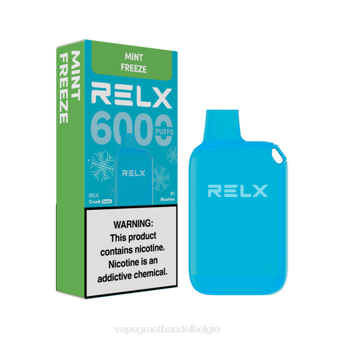 RELX Crush Pocket 6000 ijskoud munt bevriezen PLHV12 Vape Groothandel Inkoop