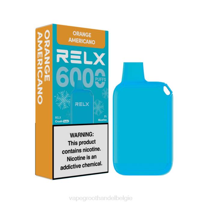 RELX Crush Pocket 6000 ijskoud oranje amerikaanse PLHV15 Groothandel Vape Wegwerp