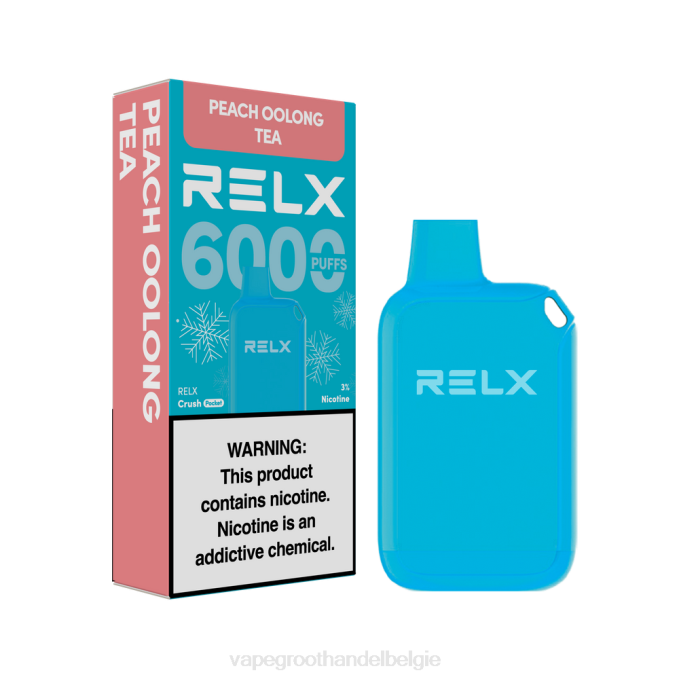 RELX Crush Pocket 6000 ijskoud perzik oolong thee PLHV10 Dampen Belgie