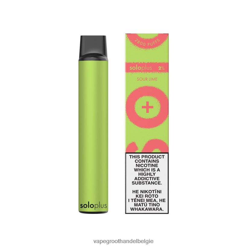 Crystal Vape Groothandel Belgie - Solo Plus wegwerp damp zure limoen 866ZBD34