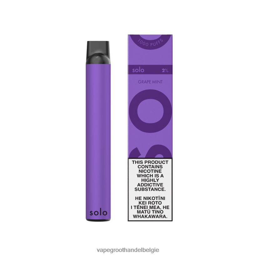 Crystal Vape Groothandel Belgie - Solo wegwerp damp druiven munt 866ZBD7
