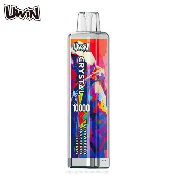 Crystal Vape Groothandel Belgie - UWIN CRYSTAL 10000 wegwerpvape aardbei framboos kers 8R687