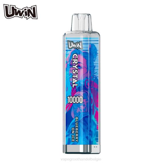 Vape Groothandel België - UWIN CRYSTAL 10000 wegwerpvape bosbessen op ijs 8R684