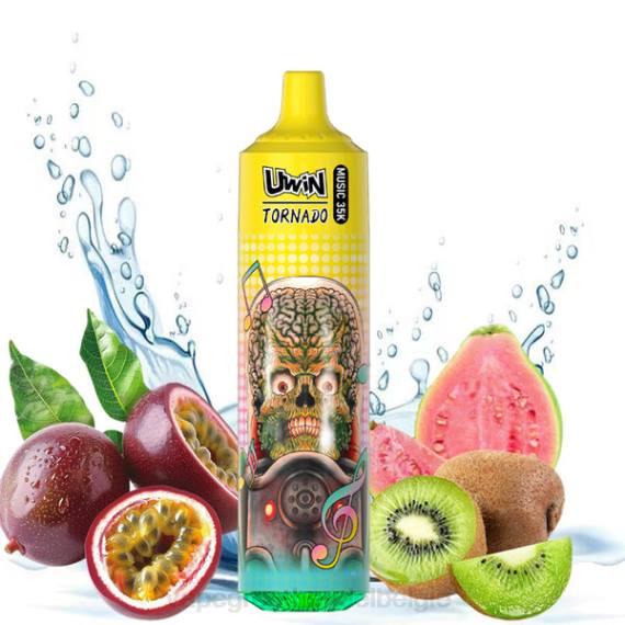 Vape Groothandel Inkoop - UWIN CRYSTAL 35k wegwerpdamp kiwi-passievrucht-guave 8R6823