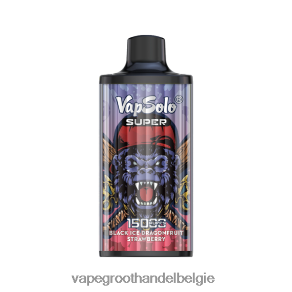 Crystal Vape Groothandel Belgie - Vapsolo SUPER wegwerp damp zwarte ijs drangafruit aardbei 4R2F48107