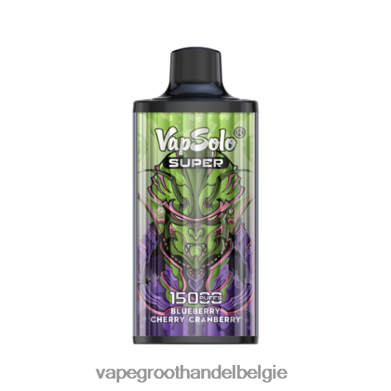 Elektronische Sigaret Zonder Nicotine - Vapsolo SUPER wegwerp damp bosbes kers cranberry 4R2F48110