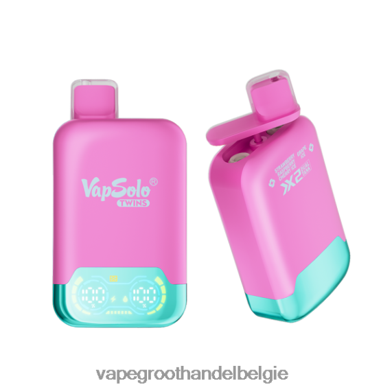 Crystal Vape Groothandel Belgie - Vapsolo TWINS wegwerp damp Aardbeien-frambozen-kersenijs en druivenijs 4R2F48127