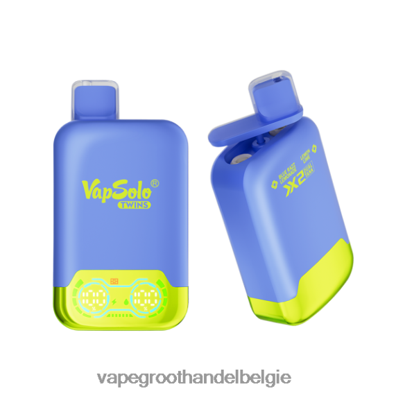 Elektronische Sigaret Zonder Nicotine - Vapsolo TWINS wegwerp damp blauwe razz limonade en citroenlimoen 4R2F48120