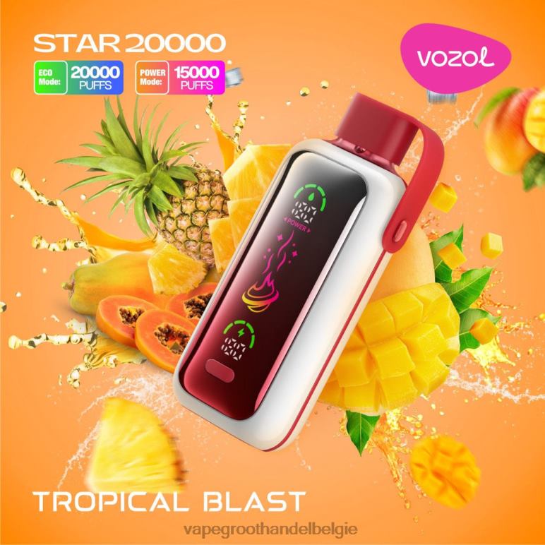 VOZOL STAR 20000 tropische explosie 8XN0J2 | Vape Groothandel