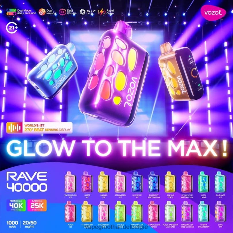 Vozol Rave 40000 F06001 Dampen Belgie